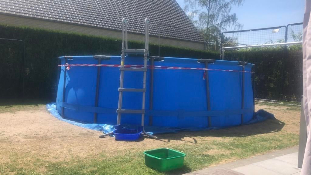 Zwembad bestway, Tuin en Terras, Gebruikt, Rond, 300 cm of meer, Ophalen