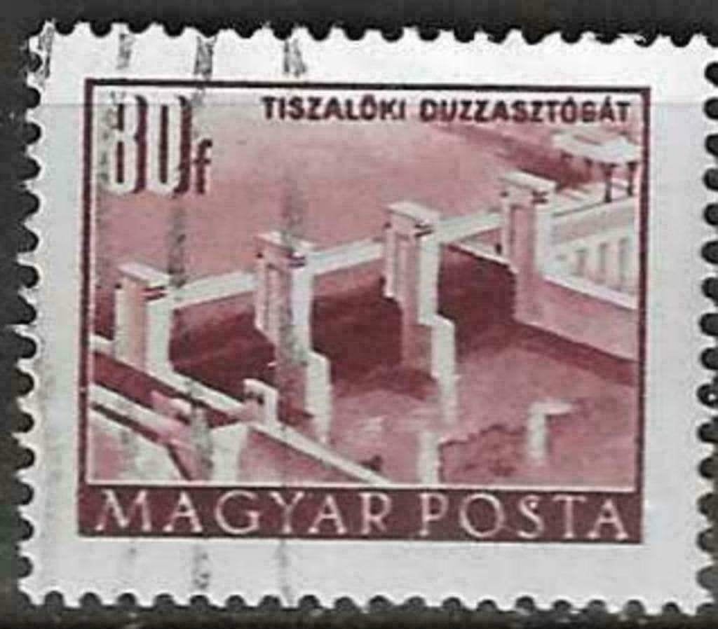 Hongrie 1951-1952 - Yvert 1008B - Plan de reconstructio (ST), Timbres & Monnaies, Timbres | Europe | Hongrie, Envoi, Affranchi