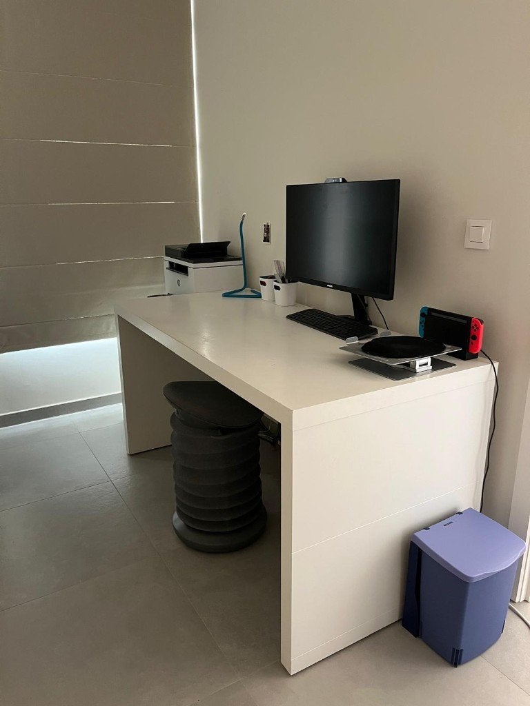 Bureau 150x80x75 - GRATIS op te halen voor 10/8, Huis en Inrichting, Ophalen, Gebruikt, Schoolbureau
