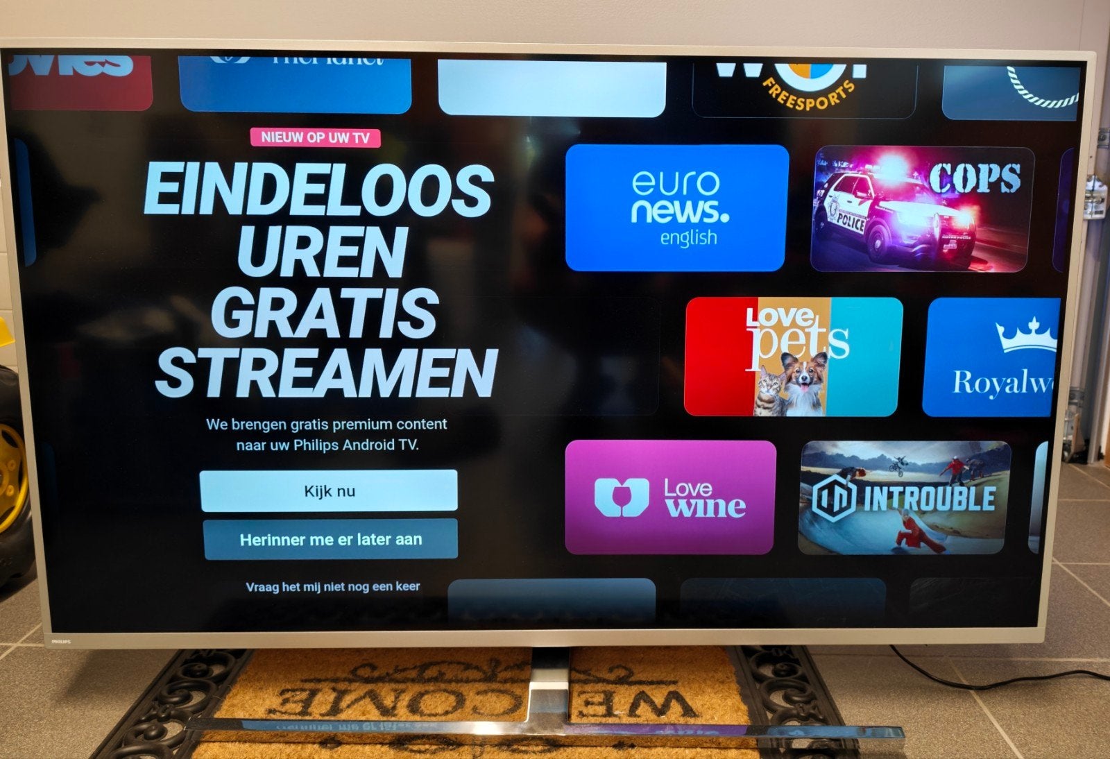 Philips 50 inch 4K UHD LED Smart TV met Ambilight, Ophalen, Philips, LED, 100 cm of meer