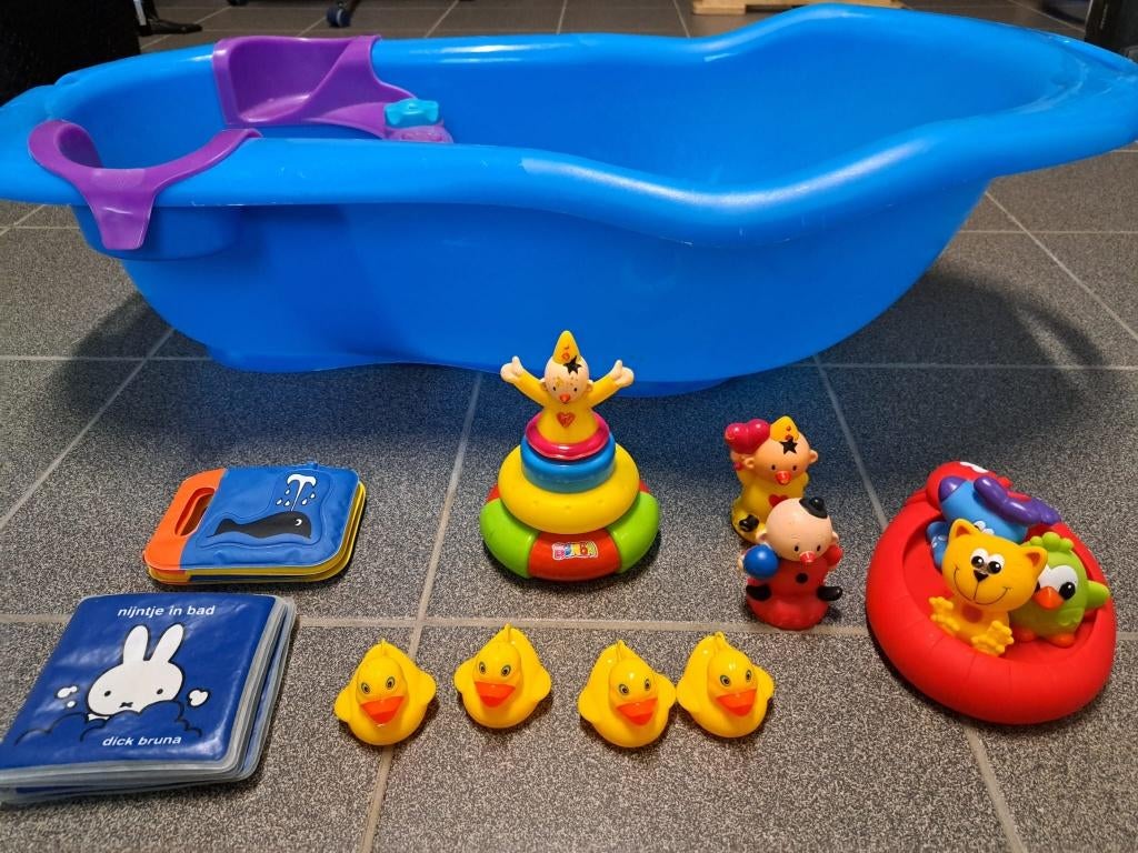 babybad met speelgoedjes, Enlèvement, Utilisé