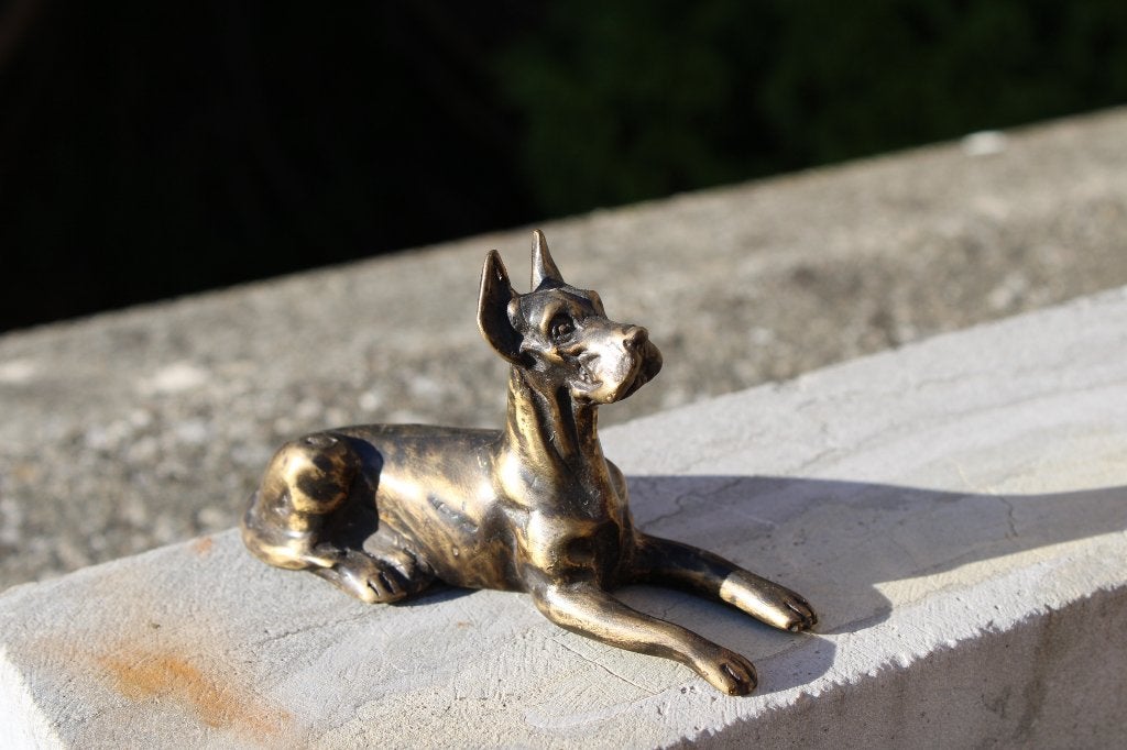 DUITSE DOGE, bronzen hond, Ophalen of Verzenden, Brons