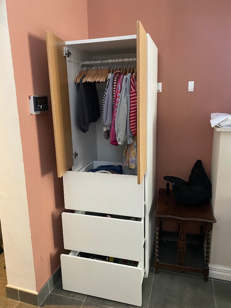 kleerkast kinderkamer, Ophalen