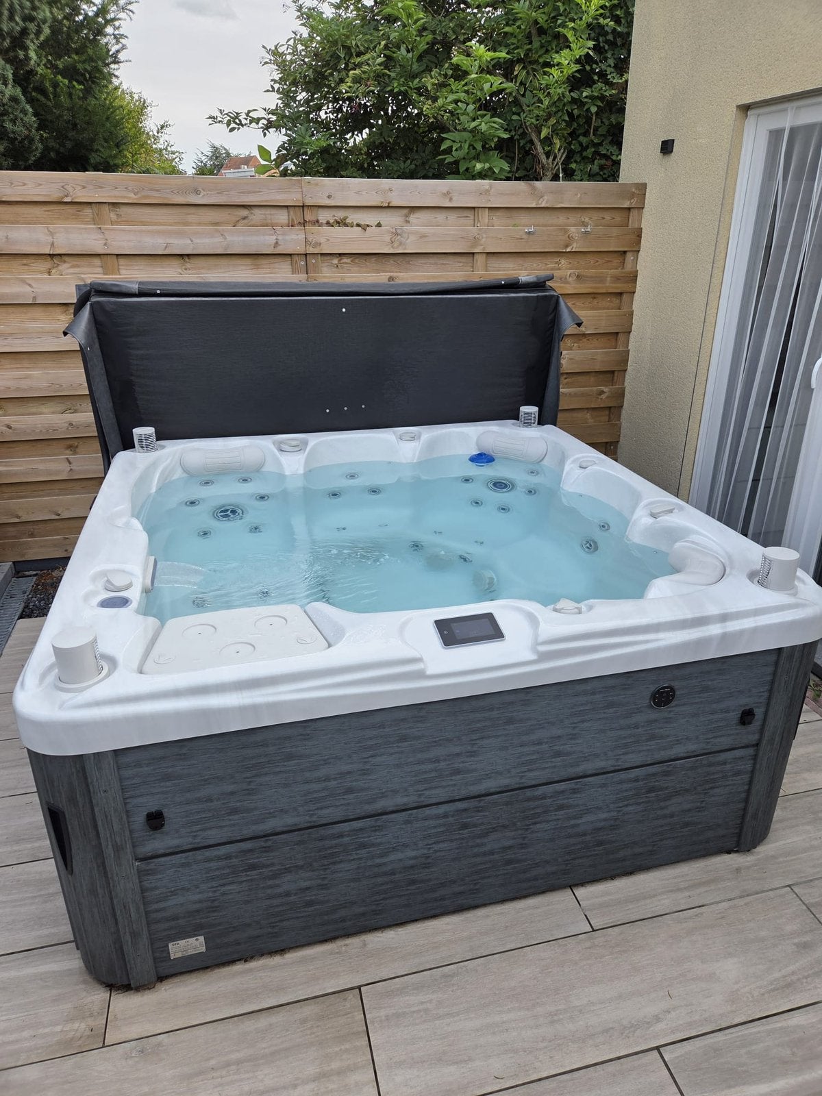 Jacuzzi legend spa apollo (6p), Enlèvement, Comme neuf, Couverture, Fixé