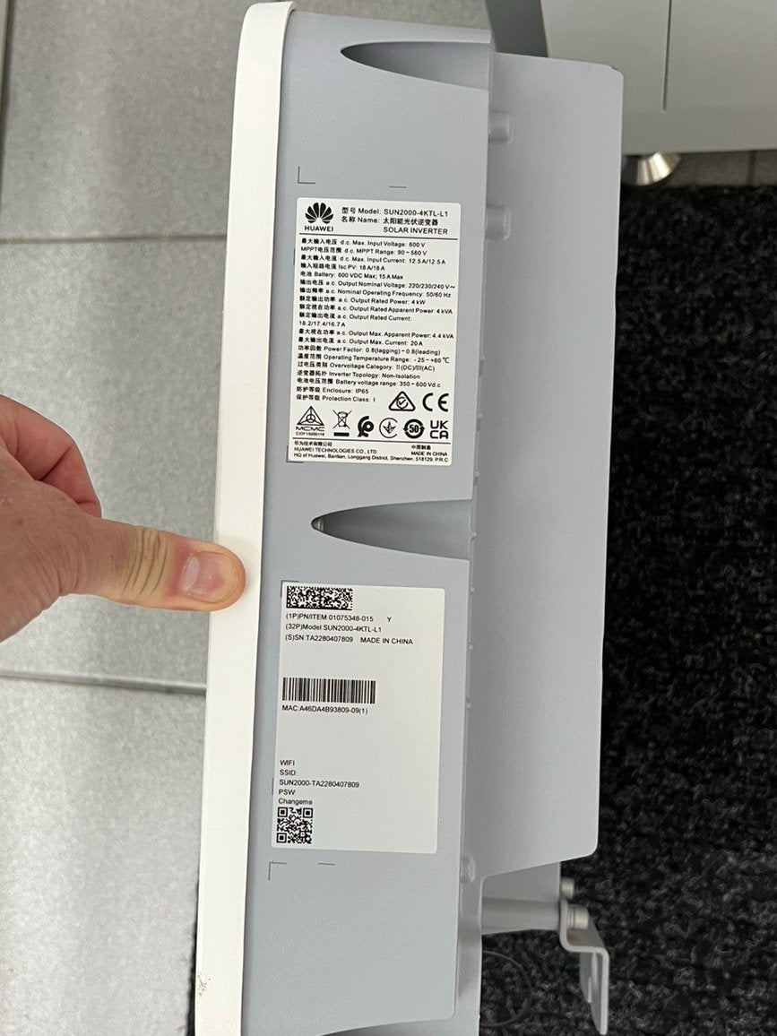 Huawei SUN2000L-4KTL-L1 omvormer – 4 kW, Bricolage & Construction, Enlèvement, Comme neuf