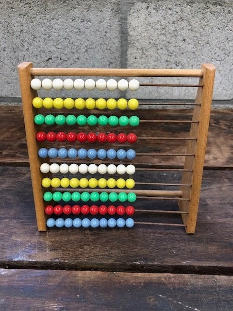retro vintage telraam, Kinderen en Baby's, Ophalen of Verzenden, Zo goed als nieuw, Overige typen