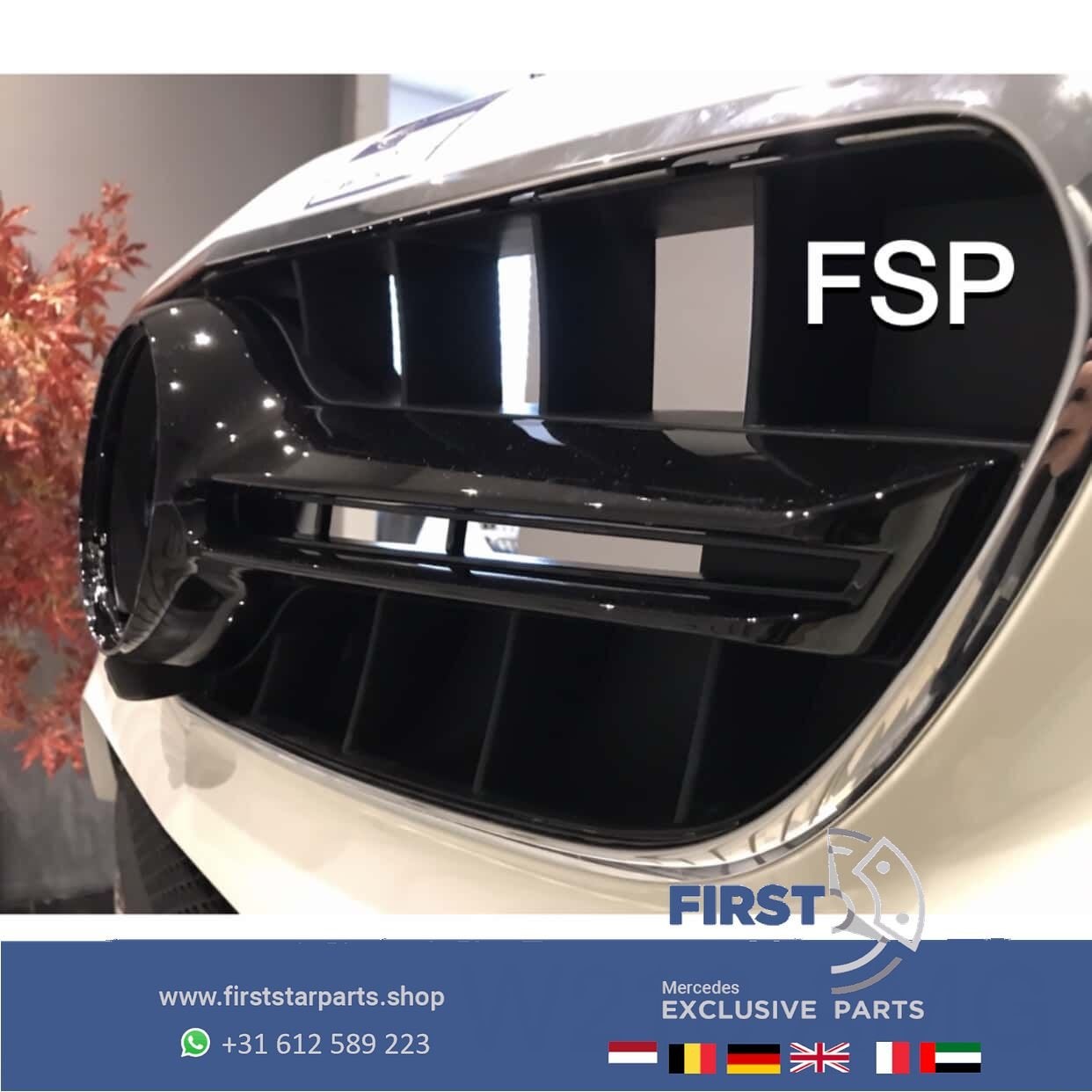 W213 E43 E53 AMG VOORBUMPER COMPLEET Mercedes E Klasse WIT 2, Gebruikt, -, Voor, Ophalen of Verzenden