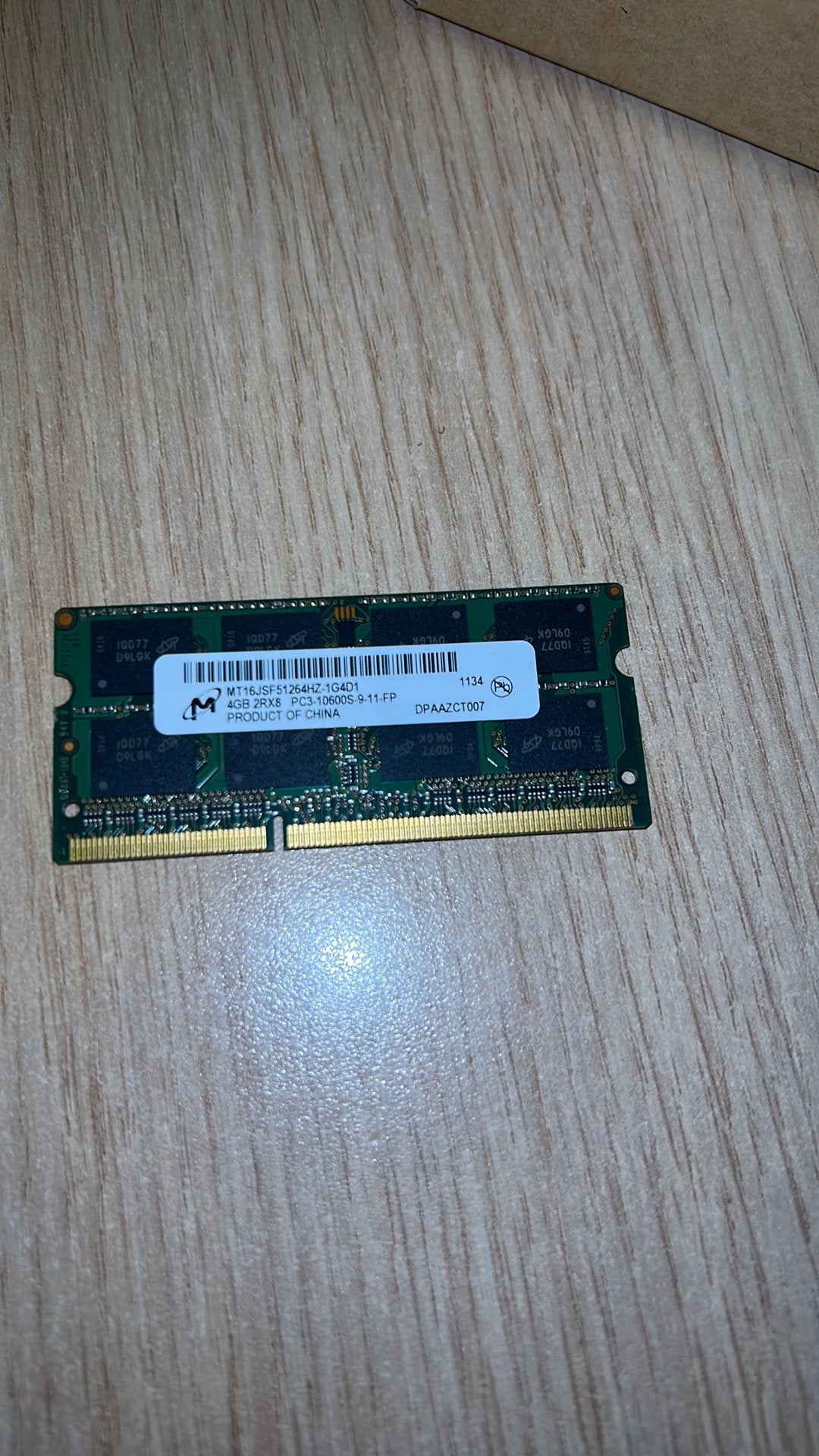 Ddr 3 ram 4 GB, Computers en Software, DDR3, Ophalen of Verzenden, Zo goed als nieuw, Laptop