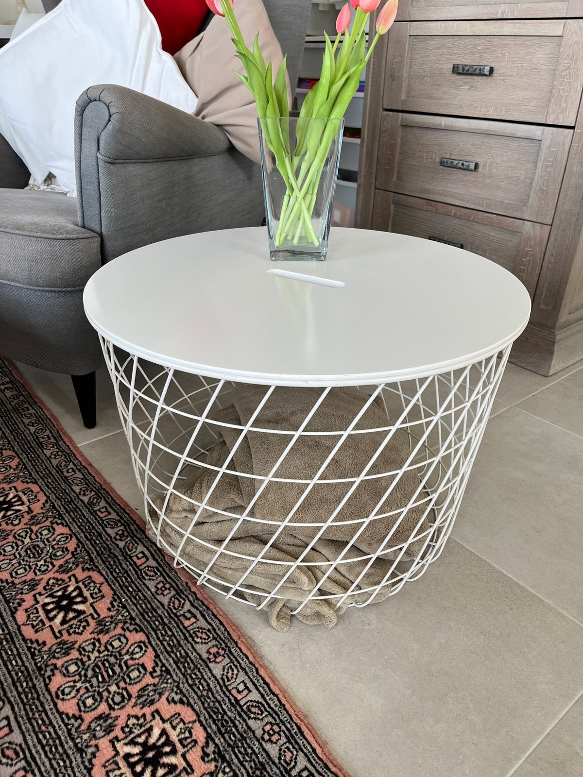 Bijzettafel Wit, Rond, Enlèvement, Utilisé, Autres matériaux