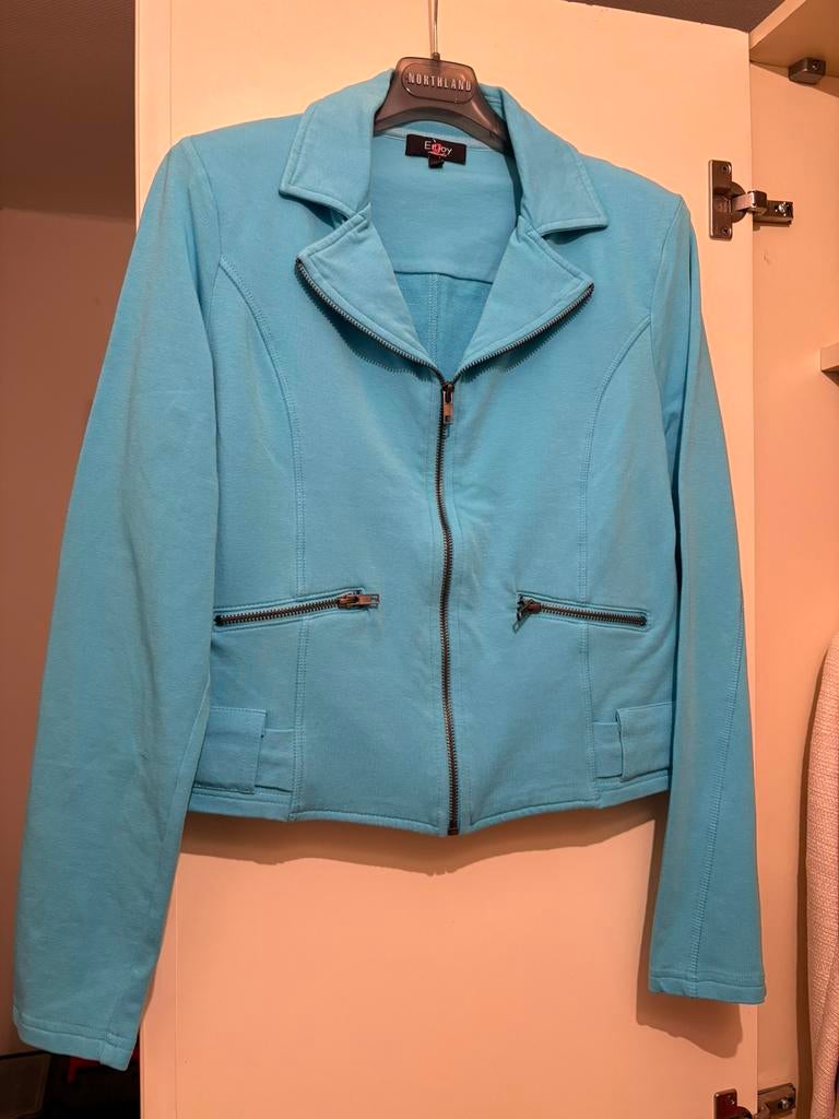 Blauw blazer-vestje van Enjoy (S)., Blauw, Ophalen of Verzenden, Zo goed als nieuw, Jasje