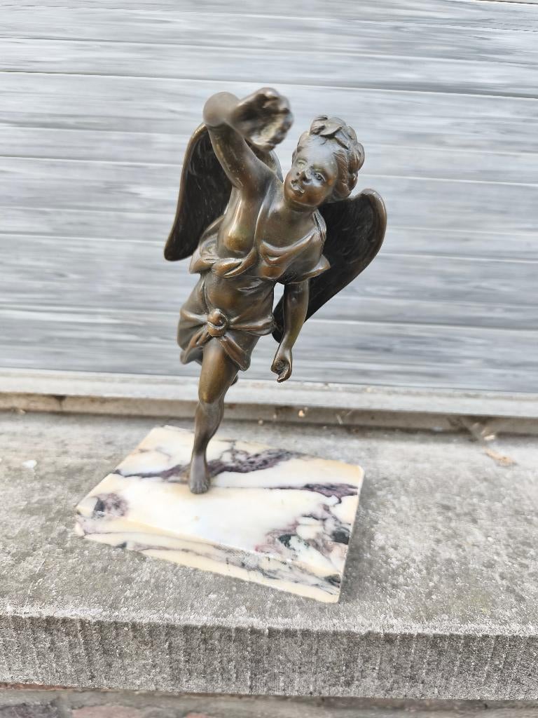 bronze angelot, Antiquités & Art, Enlèvement ou Envoi, Bronze