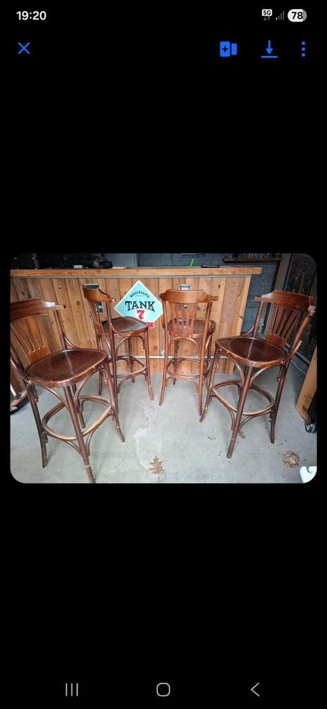 Thonet krukken 4 stuks, Ophalen of Verzenden
