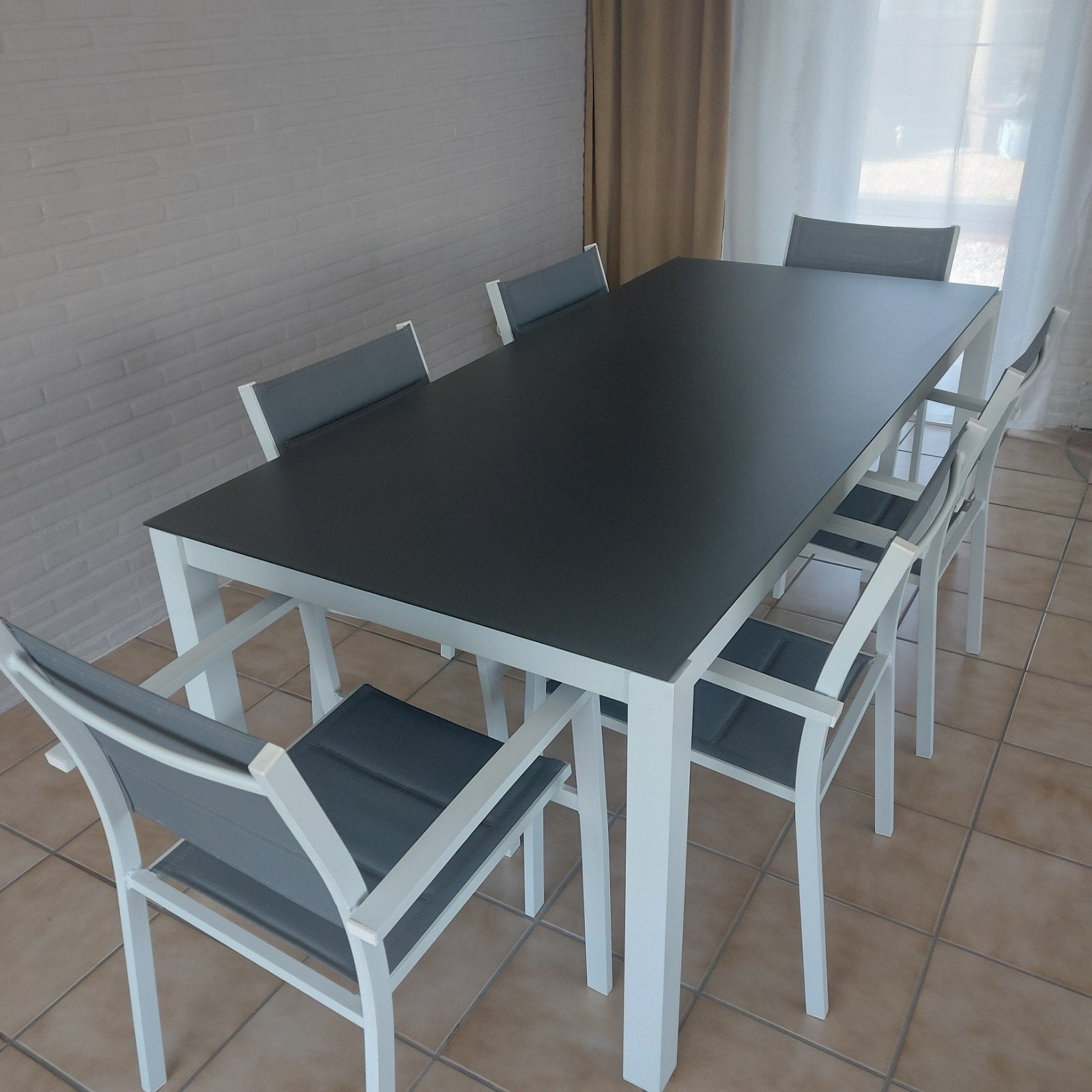 Tuintafel met 6 stoelen, Ophalen, 6 zitplaatsen, Tuinset