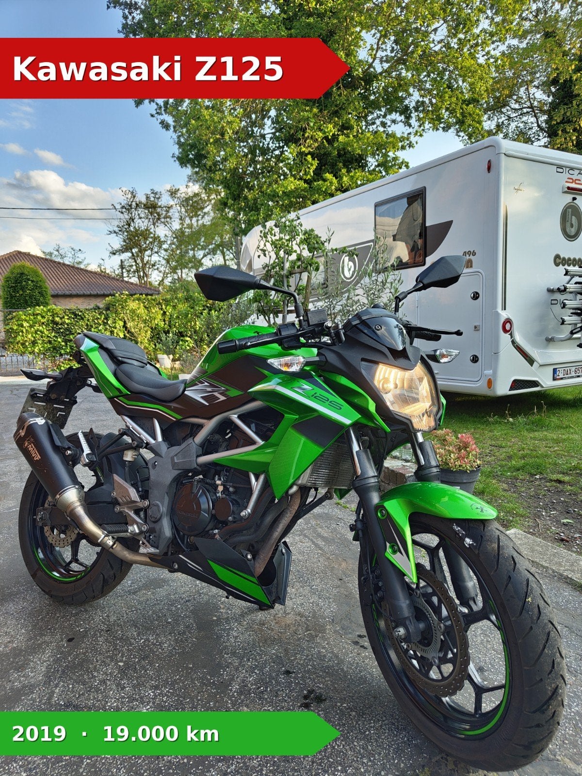KAWASAKI Z125 - 2019 - 19 000KM, Motoren, Particulier, Occasion, Naked bike