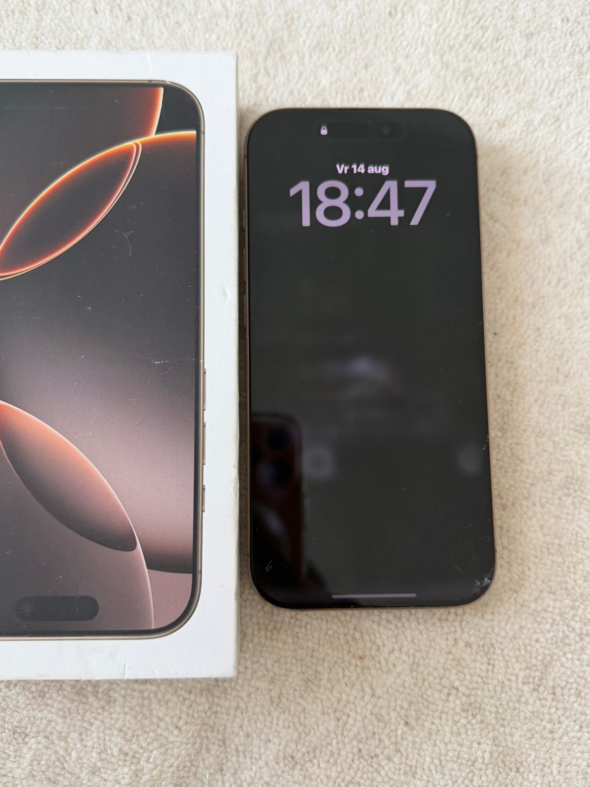 iPhone 16 Pro, Desert Titanium, 128GB 87% batterij, Télécoms, Téléphonie mobile | Apple iPhone, Enlèvement, Comme neuf, IPhone 16