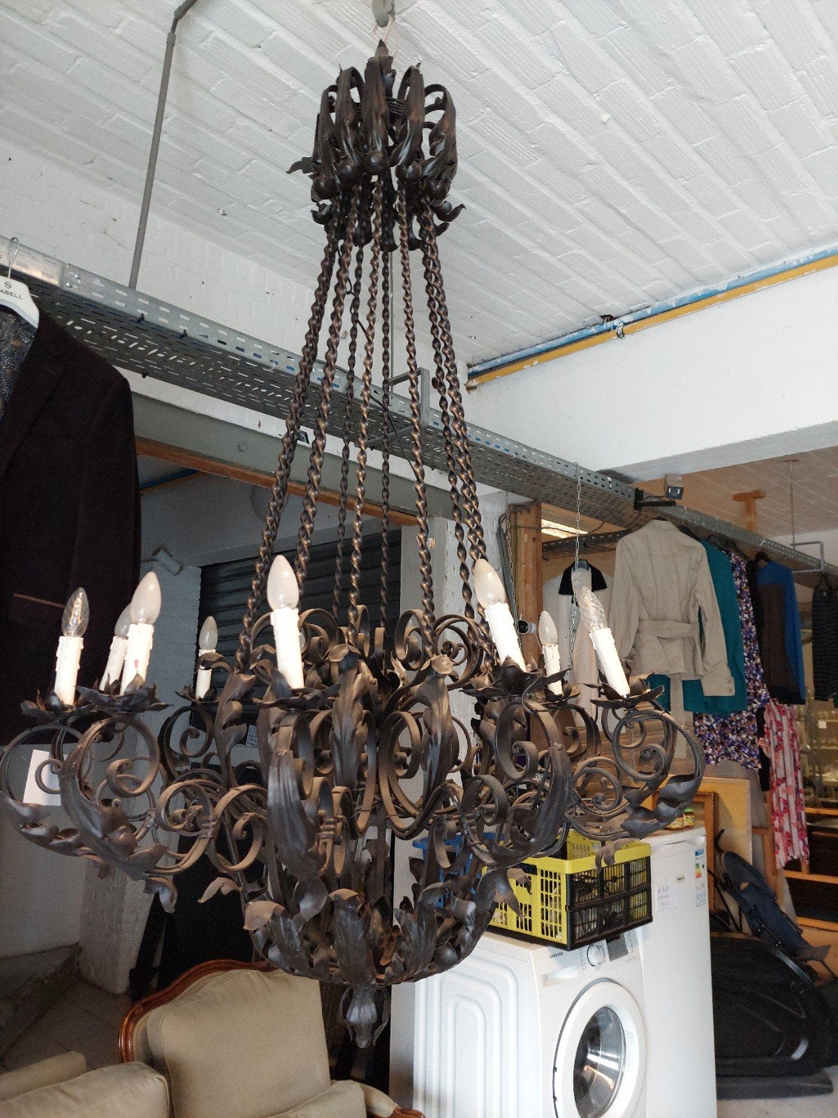 Grote zware luster, Ophalen of Verzenden