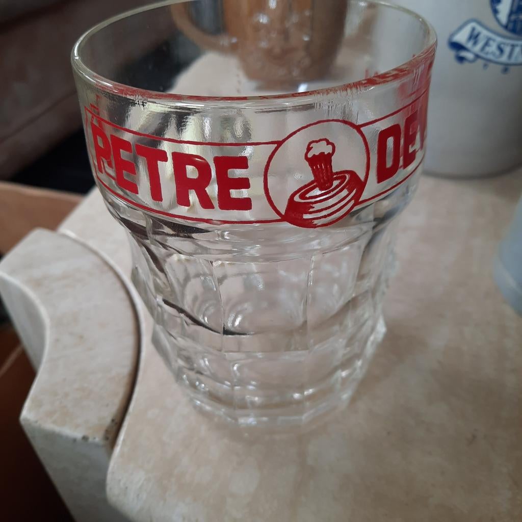 Petre Devos glas met oor . 40 cl . Bod doen ., Ophalen of Verzenden