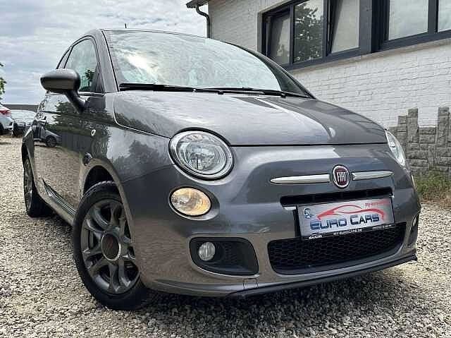 Fiat 500 1.2i Sport CUIR 500S/BLUETOOTH/GPS/CARPLAY, 1242 cm³, Argent ou Gris, Achat, 50 kW