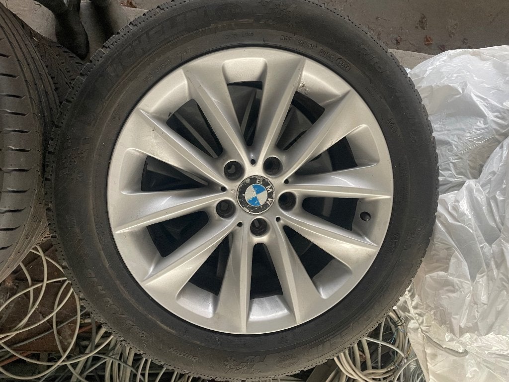 4 wielen met winterbanden - 245/50 R18, Ophalen, 18 inch, Winterbanden, Band(en)