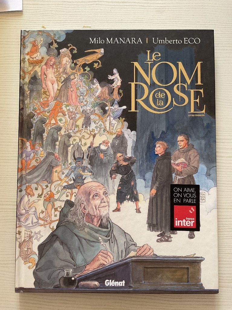 Le nom de la rose  ECO/MANARA, Enlèvement ou Envoi, Umberto EcO / Milo Manara, Une BD, Comme neuf