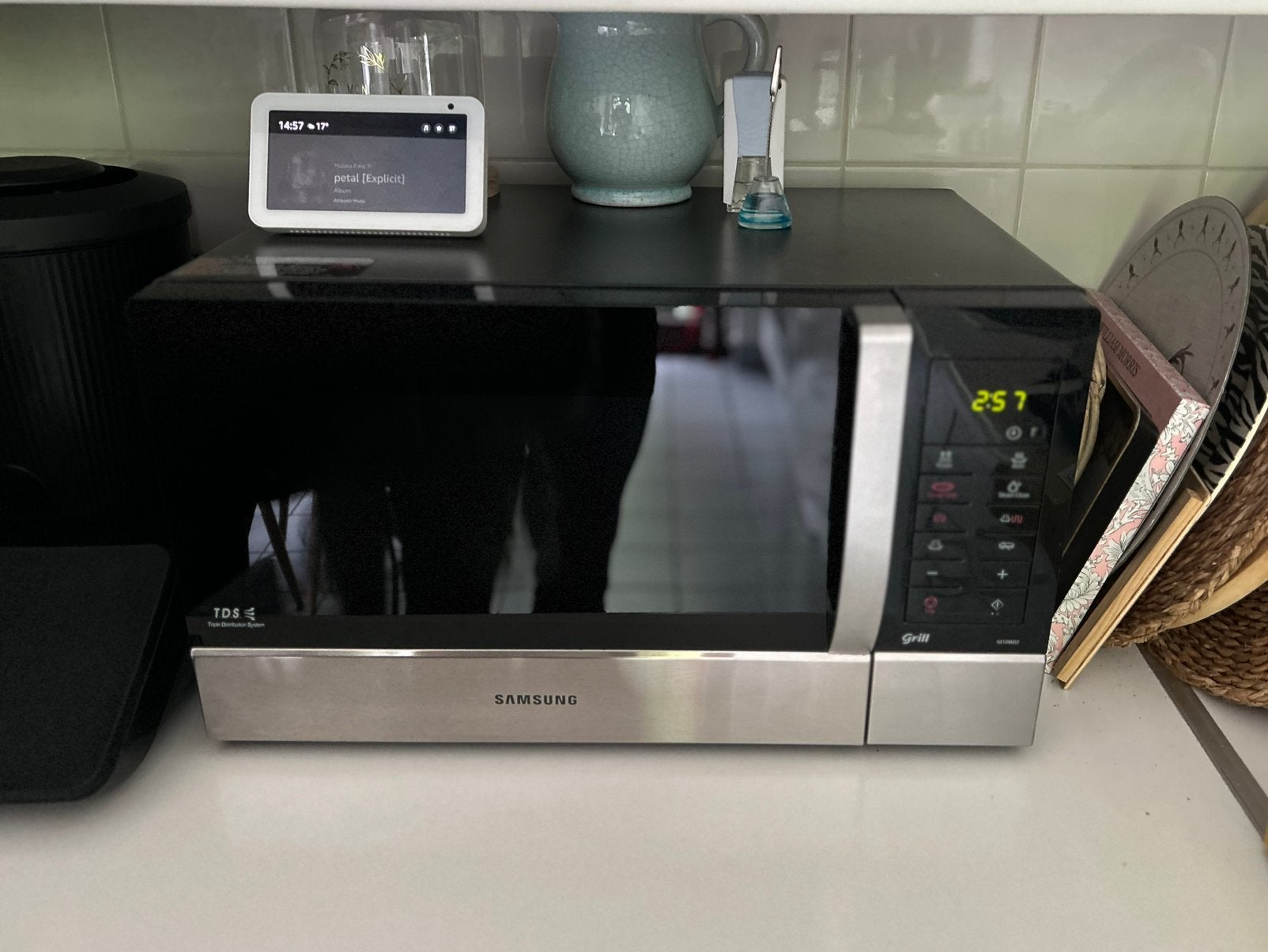 micro-ondes Samsung, modèle CE107MST, Ophalen, Gebruikt, Microgolfoven, Tussenbouw
