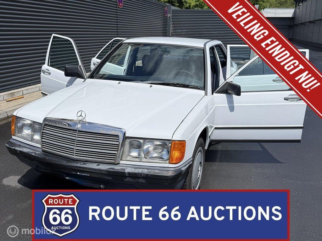 Mercedes-Benz 190 E | 1987 | Route 66 Auctions, Autos, Achat, Entreprise, Boîte manuelle, Autre carrosserie