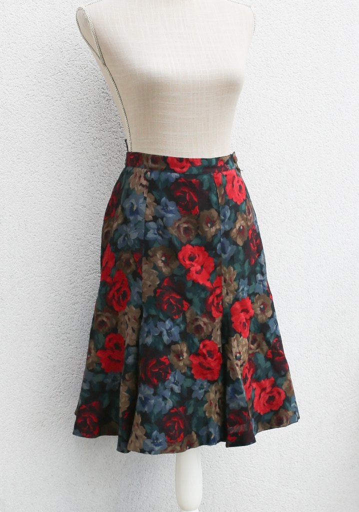 Prachtige San Lorenzo T34 bloemenrok - Vintage, Kleding | Dames, Rokken, San Lorenzo, Ophalen of Verzenden, Zo goed als nieuw