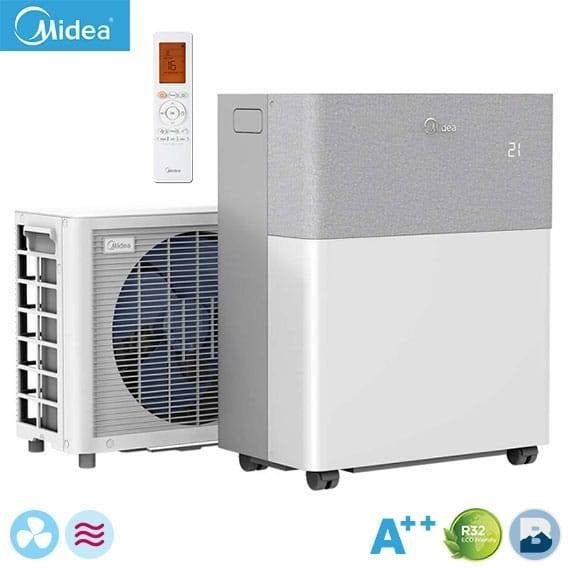 Mobiele Airco Midea  Porta split wit, Ophalen, Koelen en Ontvochtigen, 3 snelheden of meer, Zo goed als nieuw
