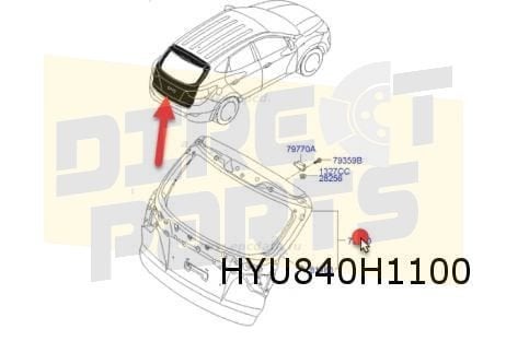 Hyundai	iX35 achterklep (3/10-1/18) Origineel! 737002S030, Auto-onderdelen, -, Nieuw, Ophalen of Verzenden, Achter