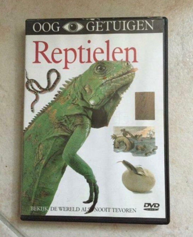 DVD Ooggetuigen - Reptielen, Cd's en Dvd's, Alle leeftijden, Natuur, Zo goed als nieuw, Ophalen of Verzenden