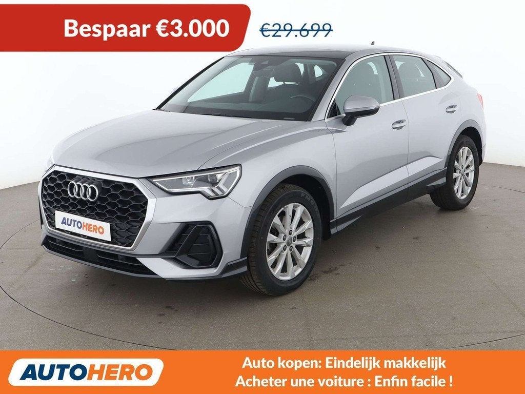 Audi Q3 35 TFSI Mild-Hybrid (année de construction 2020), Cuir, Argent ou Gris, Noir, 5 portes