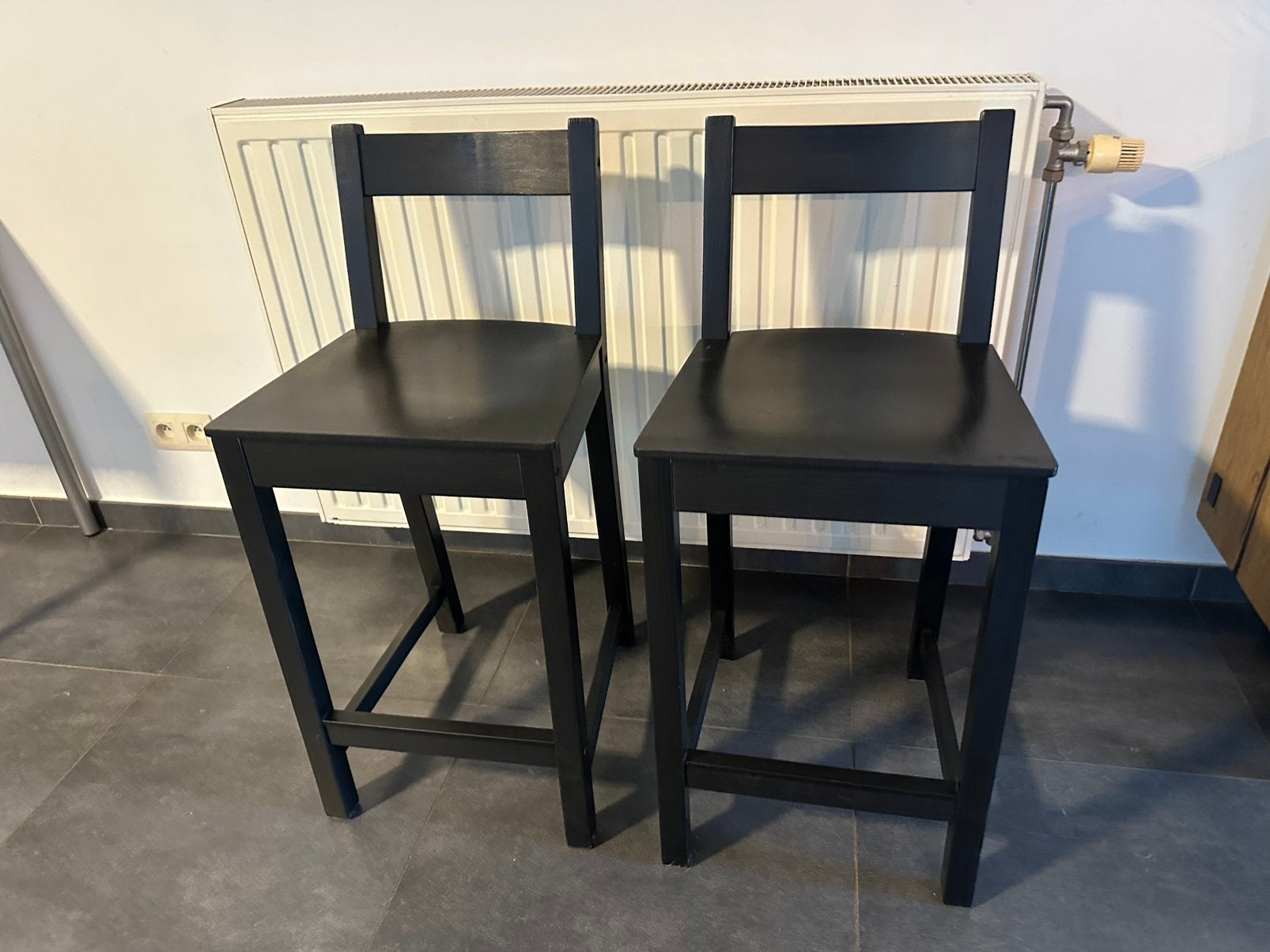 2 barstoelen Ikea, Huis en Inrichting, Barkrukken, Ophalen, Zo goed als nieuw
