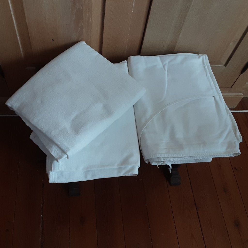 SET witte eenpersoons beddengoed Dekbedovertrek + 2 lakens, Eenpersoons, Wit, Dekbedovertrek, Katoen