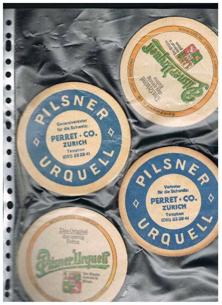 BIERVILTJES VERZAMELING PILSNER URQUELL DEEL 1, Verzamelen, Verzenden, Zo goed als nieuw, Viltje(s)