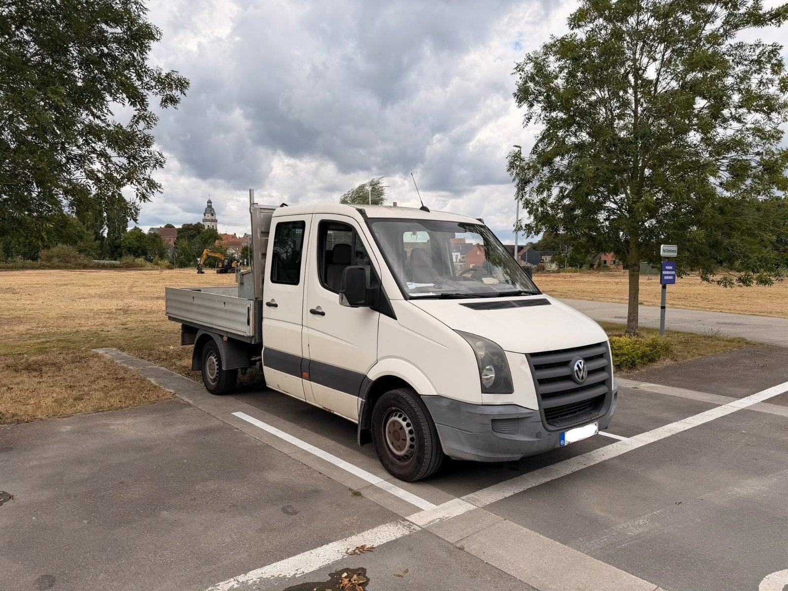 volkswagen crafter dubbele cabine, Auto's, 4 deurs, Wit, Grijs, Particulier