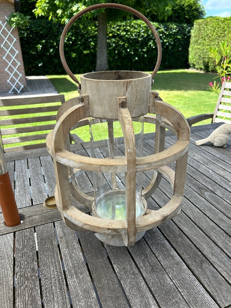 Windlicht groot robuust, Ophalen of Verzenden, Zo goed als nieuw, Windlicht