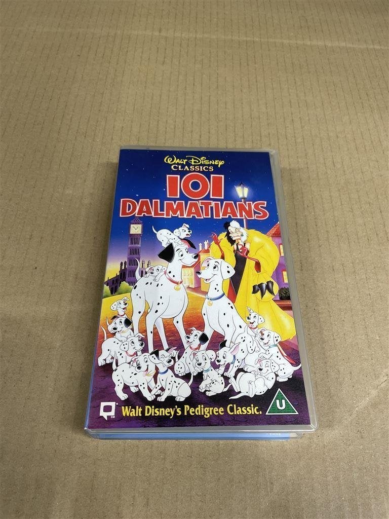 101 dalmatiers - Disney 101 Dalmations VHS tape compleet, Verzamelen, Ophalen of Verzenden, Zo goed als nieuw