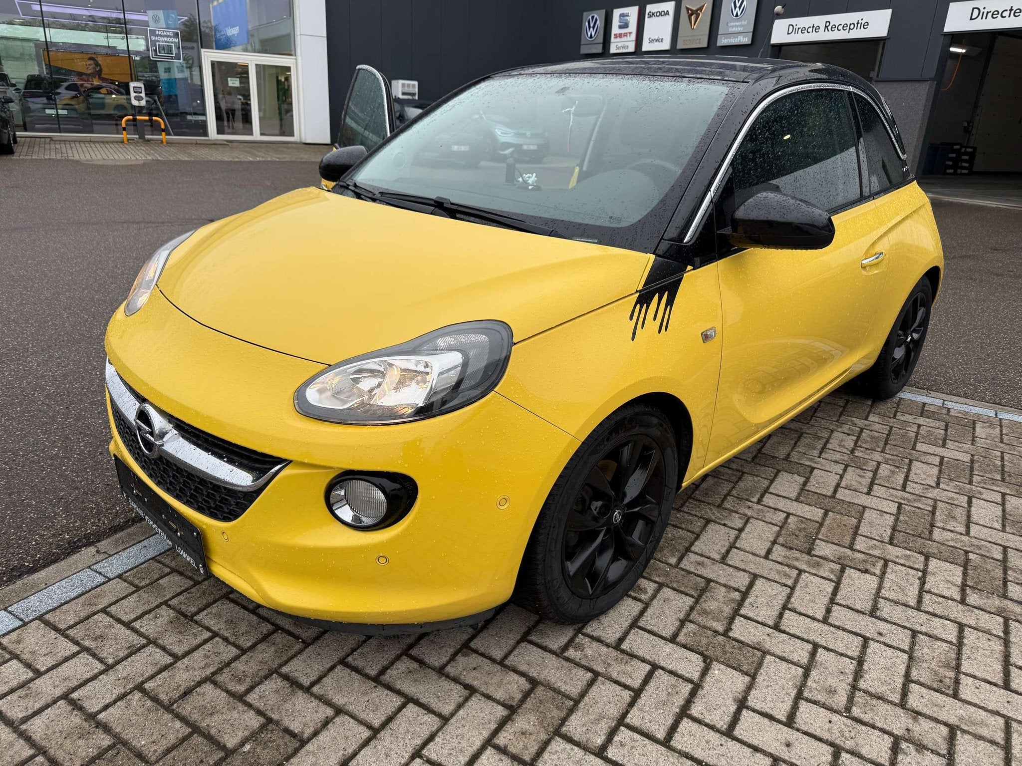 Opel ADAM Adam 1.2i Jam Black Link (bj 2014), Auto's, Voorwielaandrijving, Gebruikt, Zwart, 4 cilinders