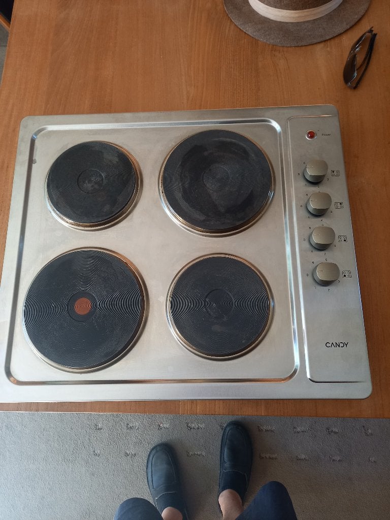 elektrische kookplaat, Elektronische apparatuur, Kookplaten, Ophalen, Gebruikt, 4 kookzones, Inbouw