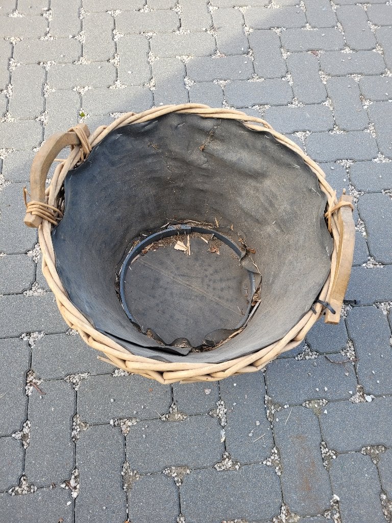 grote rieten mand, Huis en Inrichting, Ophalen, Gebruikt, Mand, Rond