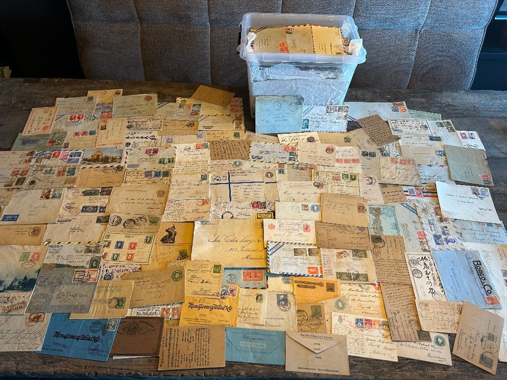 Schitterende verzameling oude buitenlandse enveloppen, Postzegels en Munten, Verzenden, Envelop