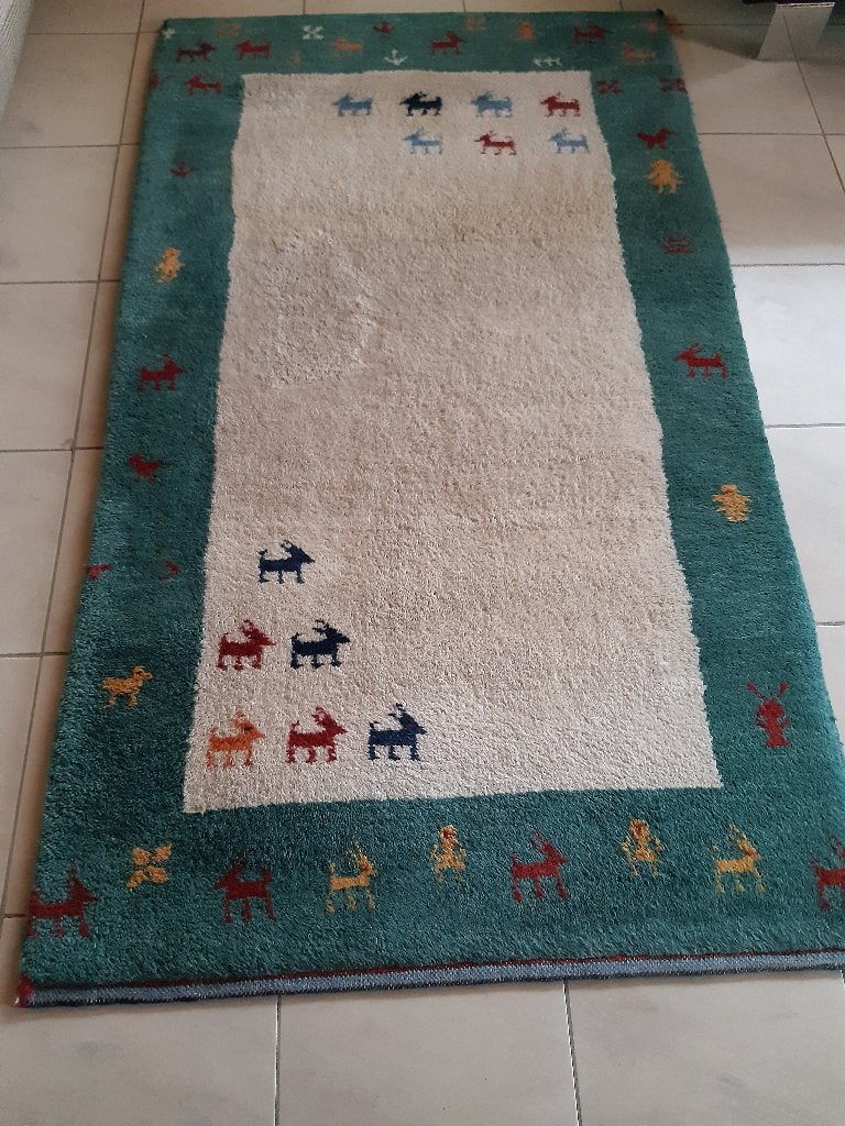 Indisch tapijt, Huis en Inrichting, Ophalen, Gebruikt, 50 tot 100 cm, 150 tot 200 cm