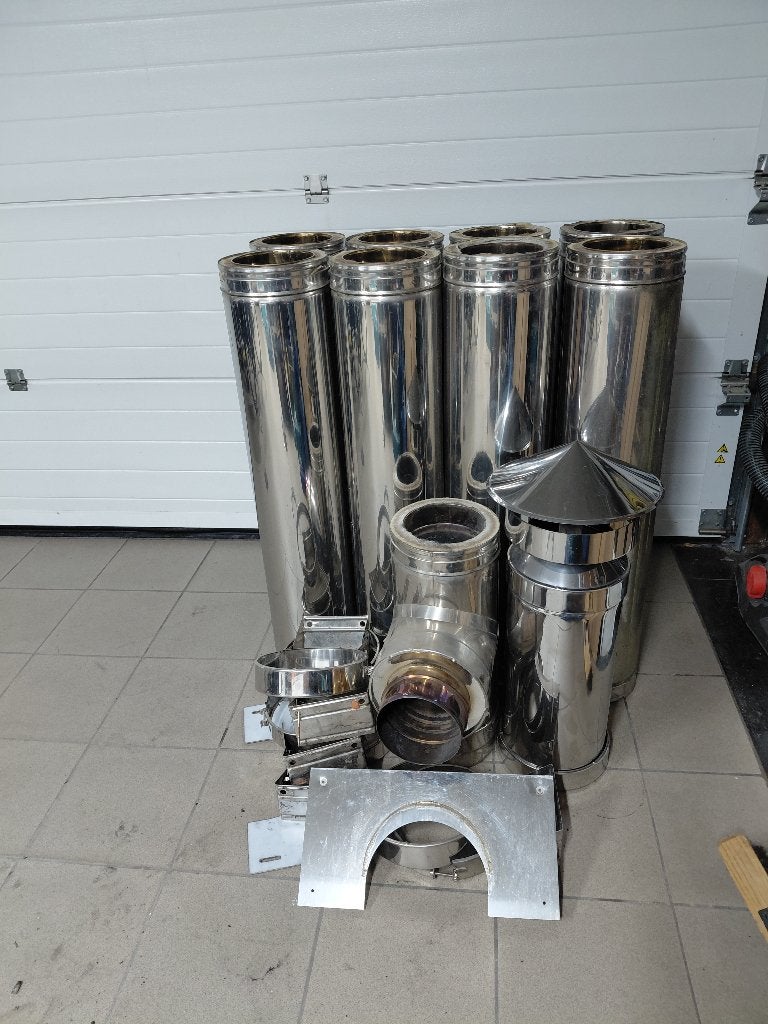 Inox buizen dubbelwandig, Inox, Comme neuf, Enlèvement, 6 mètres ou plus