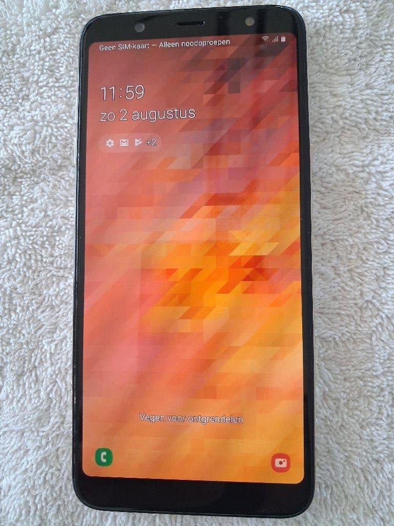 SAMSUNG GALAXI A6+, Telecommunicatie, Mobiele telefoons | Samsung, Ophalen, Zwart, Zo goed als nieuw, Zonder simlock