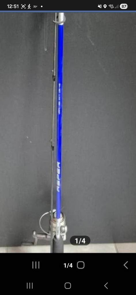 Canne à lancer Tubertini 4/8 grammes 198 cm, Enlèvement