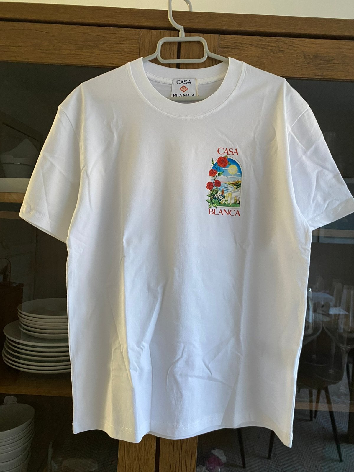 T-shirt Casablanca Paris "LA Days" – Blanc, Vêtements | Hommes, T-shirts, Enlèvement ou Envoi, Comme neuf, Rouge