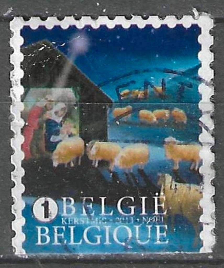 Belgique 2014 - Yvert 4342 /OBP 4381 - Berger avc mout (ST), Envoi, Affranchi, Oblitéré, Noël