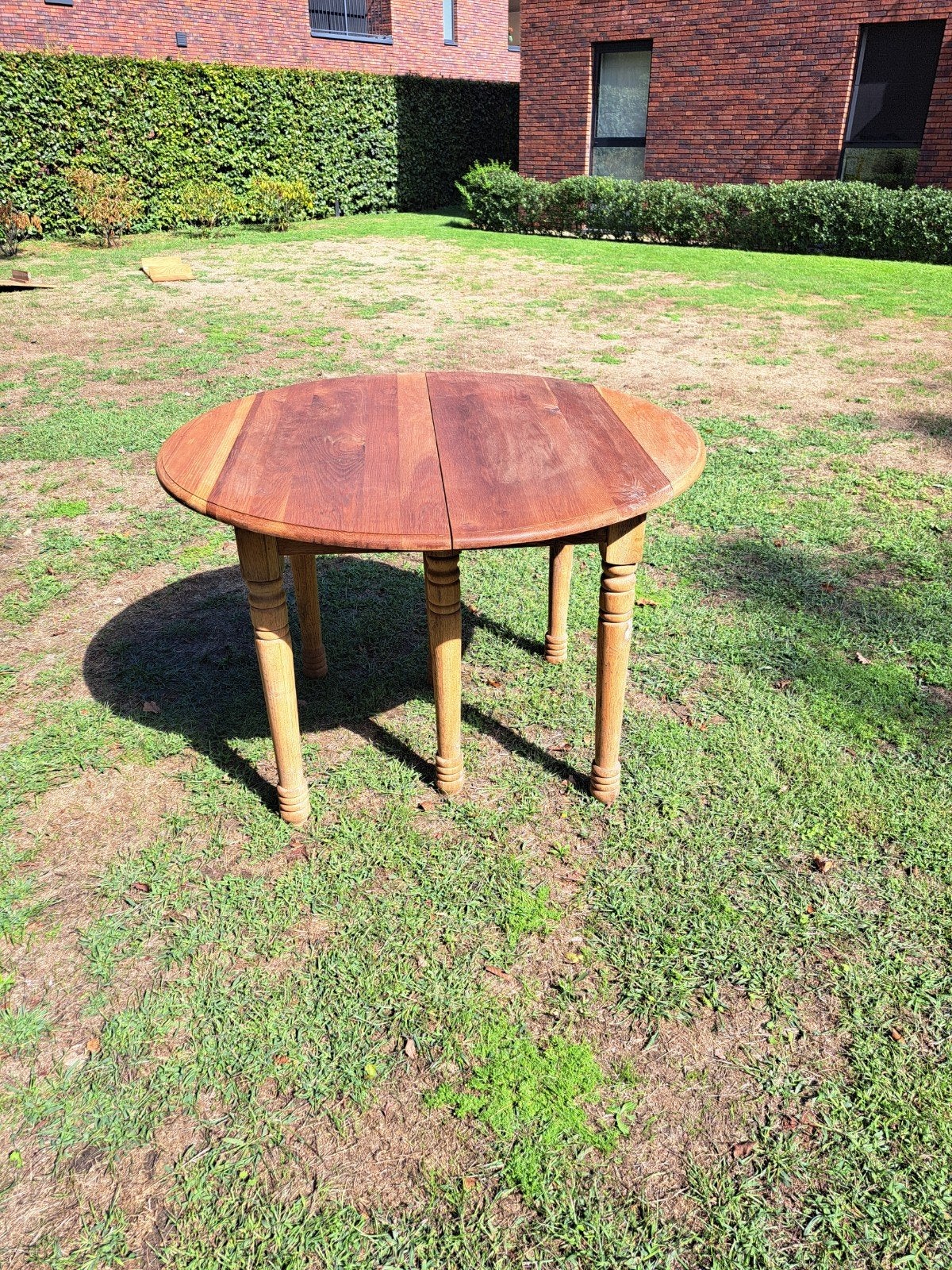 Uitschuifbare tafel, Huis en Inrichting, Ophalen, Gebruikt, 100 tot 150 cm, Eikenhout