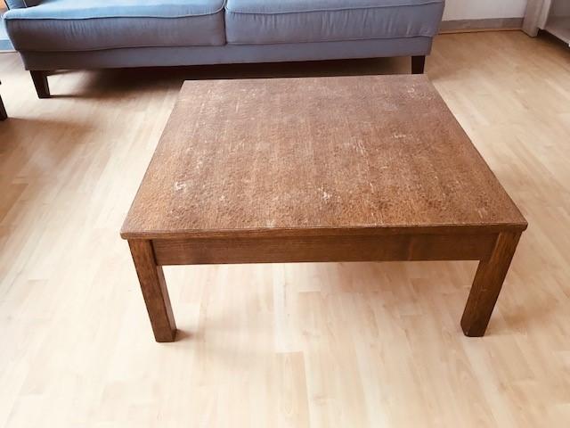 Grote salontafel - VINTAGE, Ophalen, Gebruikt, 50 tot 100 cm, 50 tot 100 cm