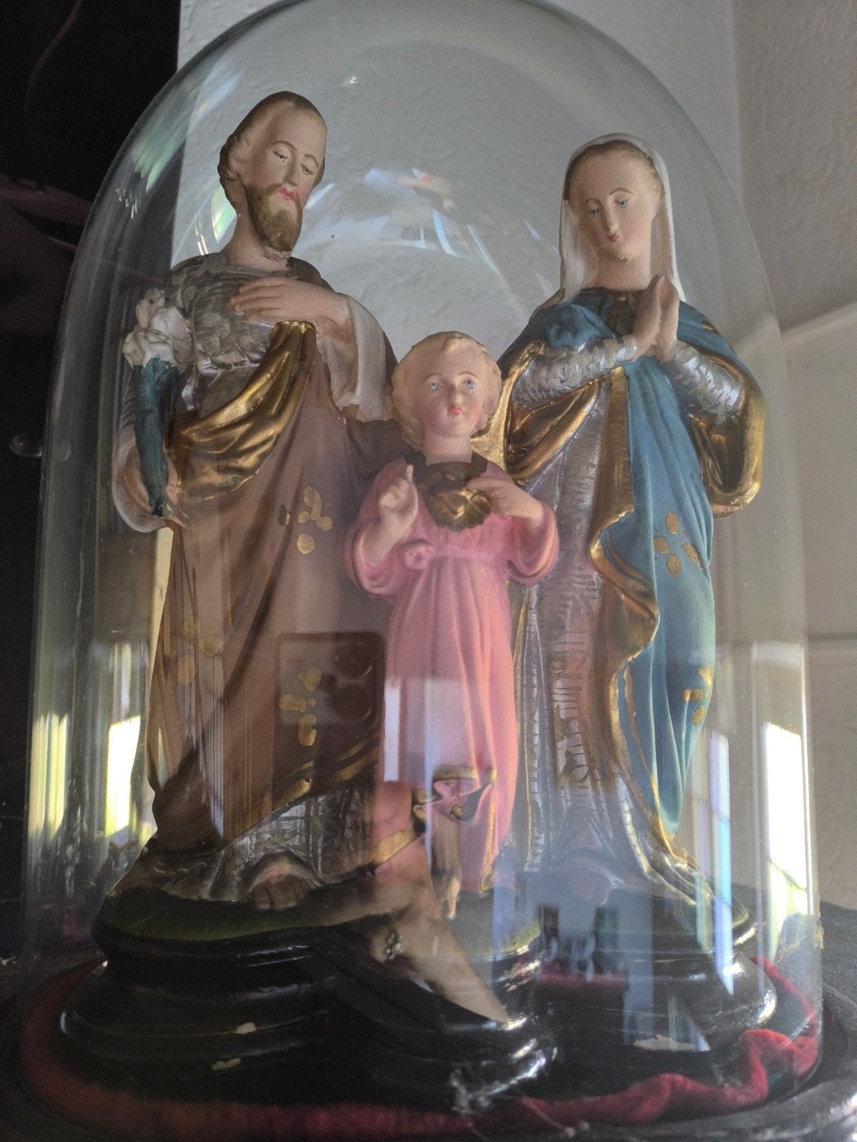 beelden stolp Jozef Maria Jezus, Antiek en Kunst, Ophalen